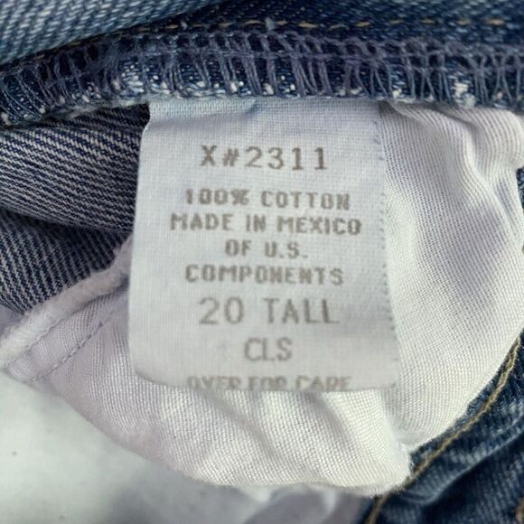 Venezia Jeans Womens 20 Tall Classic Cut Lane Bryant High Rise Tapered Denim - Picture 9 of 9